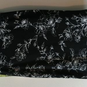 White House Black Market Floral Print Pencil Skirt